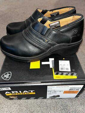ARIAT WORK Women's SAFETY CLOG Steel Toe / Electrical Hazard Shoes - NIB - 9.5C